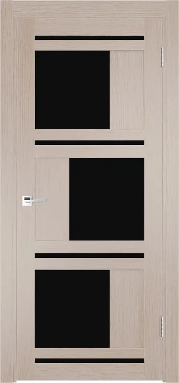 Фото Межкомнатная дверь Легенда Z-2 тон Кремовая лиственница Остекление Лакобель черное